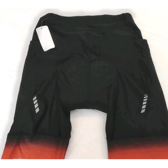 QUALIDYNE Padded Bicycle Cycling Shorts Mens Transpirability Red Black Size 2XL - Picture 13 of 14